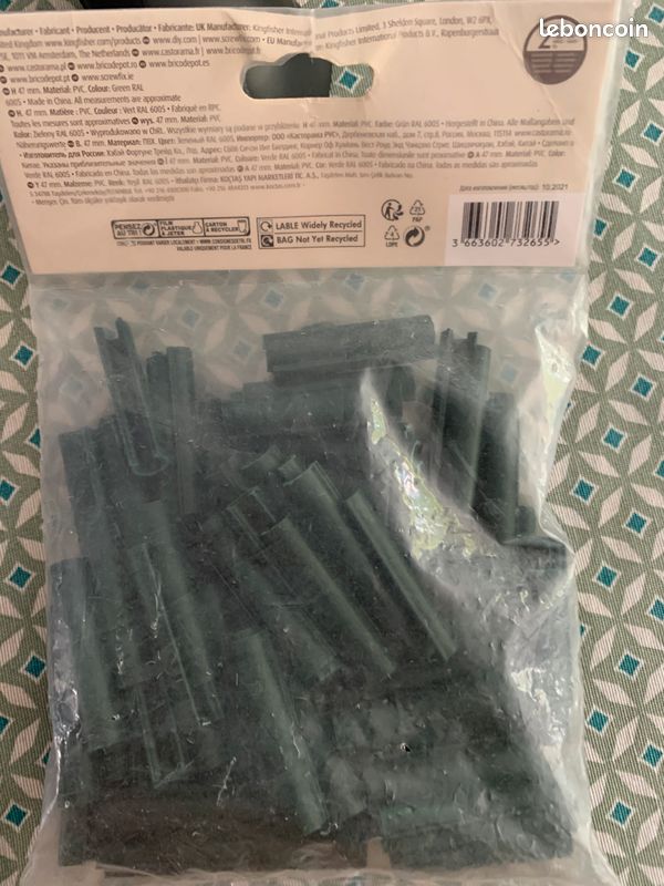 Clips de lamelles occultantes PVC / vert (image 2)