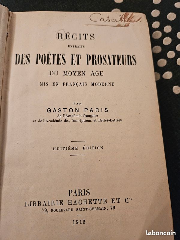 Livre de poètes provençaux vintage - Édition ancienne rare