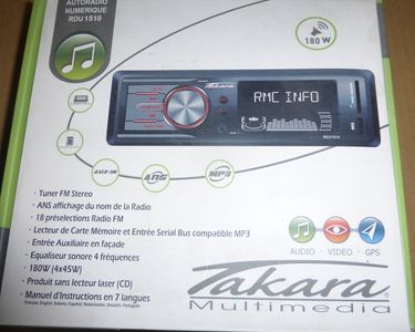 Autoradio numérique MP3-USB Takara 180W