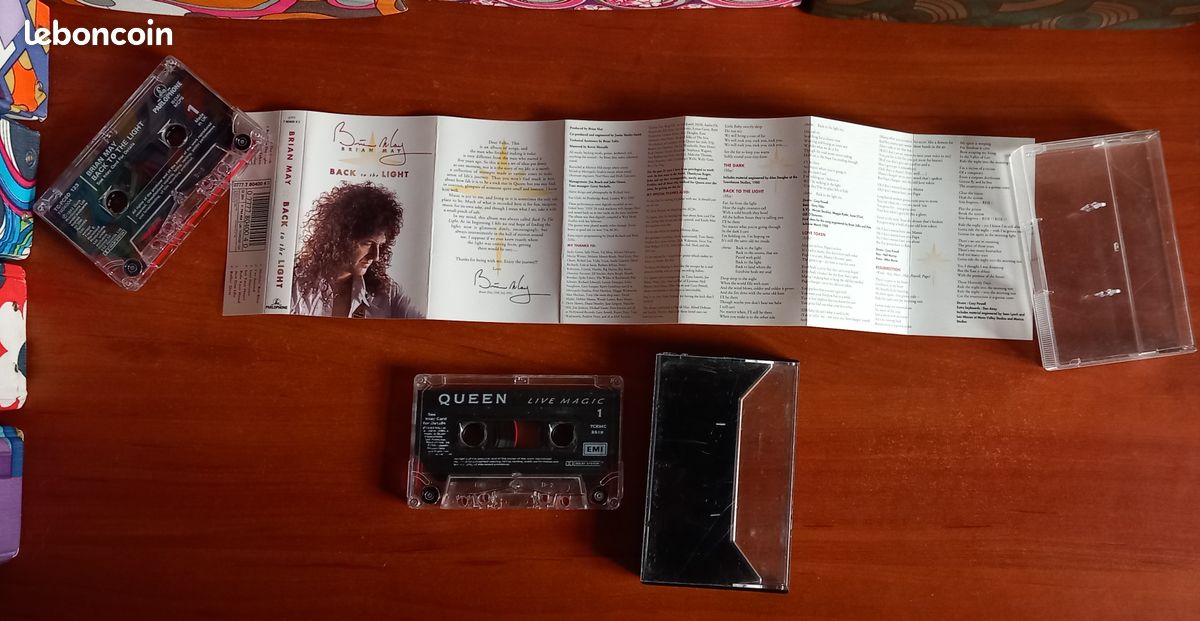 2 Cassettes audio vintage. Queen - Brian May. Testées (image 3)