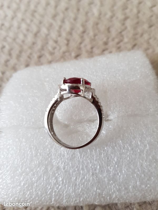Bague en argent rhodie 925 (image 4)