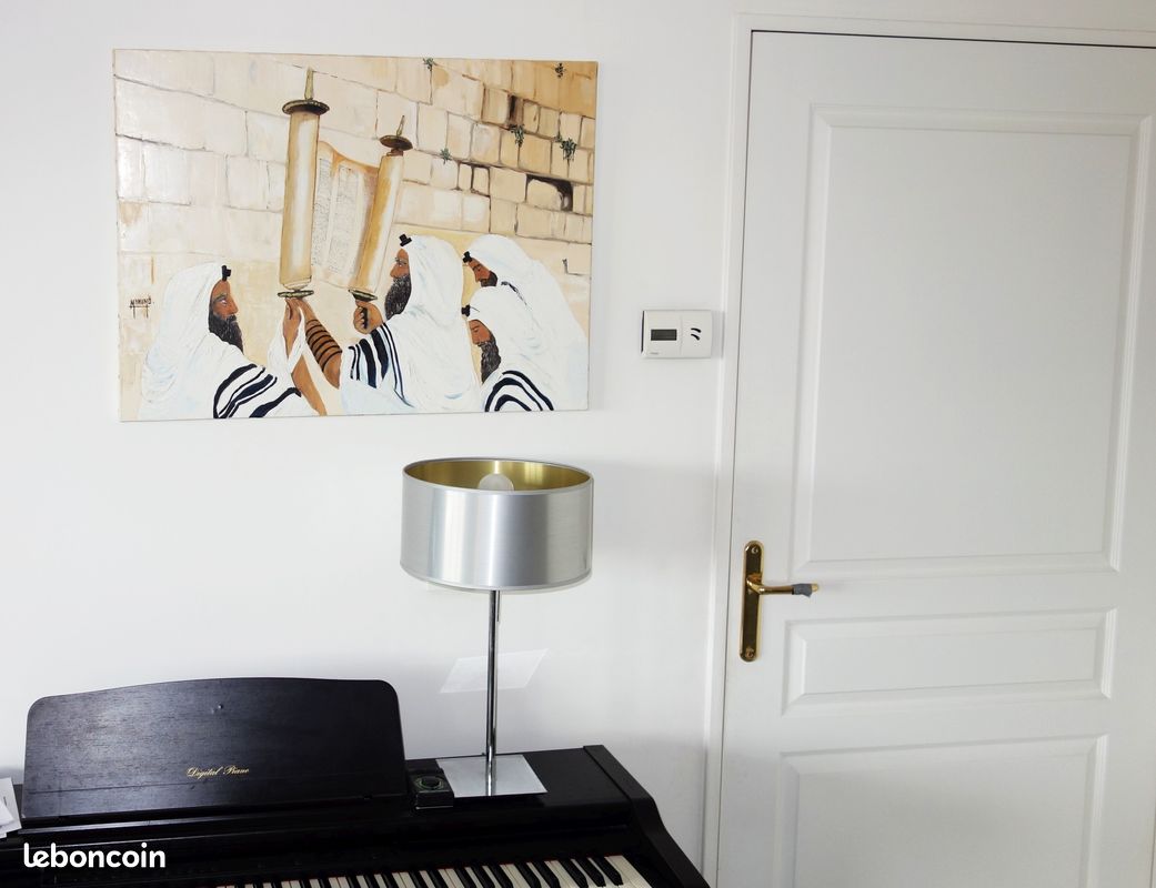 Grand Tableau (de culte Juif) sur toile véritable (image 2)