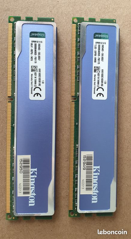 Khx1600c10d3b1 8g Kingston Hyperx 1600 BARRETTE MEMOIRE KINGSTON