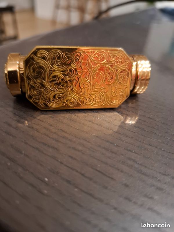 Étui à Rouge à Lèvres Chromé Avec Miroir Intégré - Pour Sac à Main, Occasion