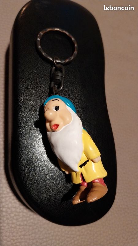 Porte-clés Blanche-Neige Et Les Sept Nains - Inox Argenté - Neuf