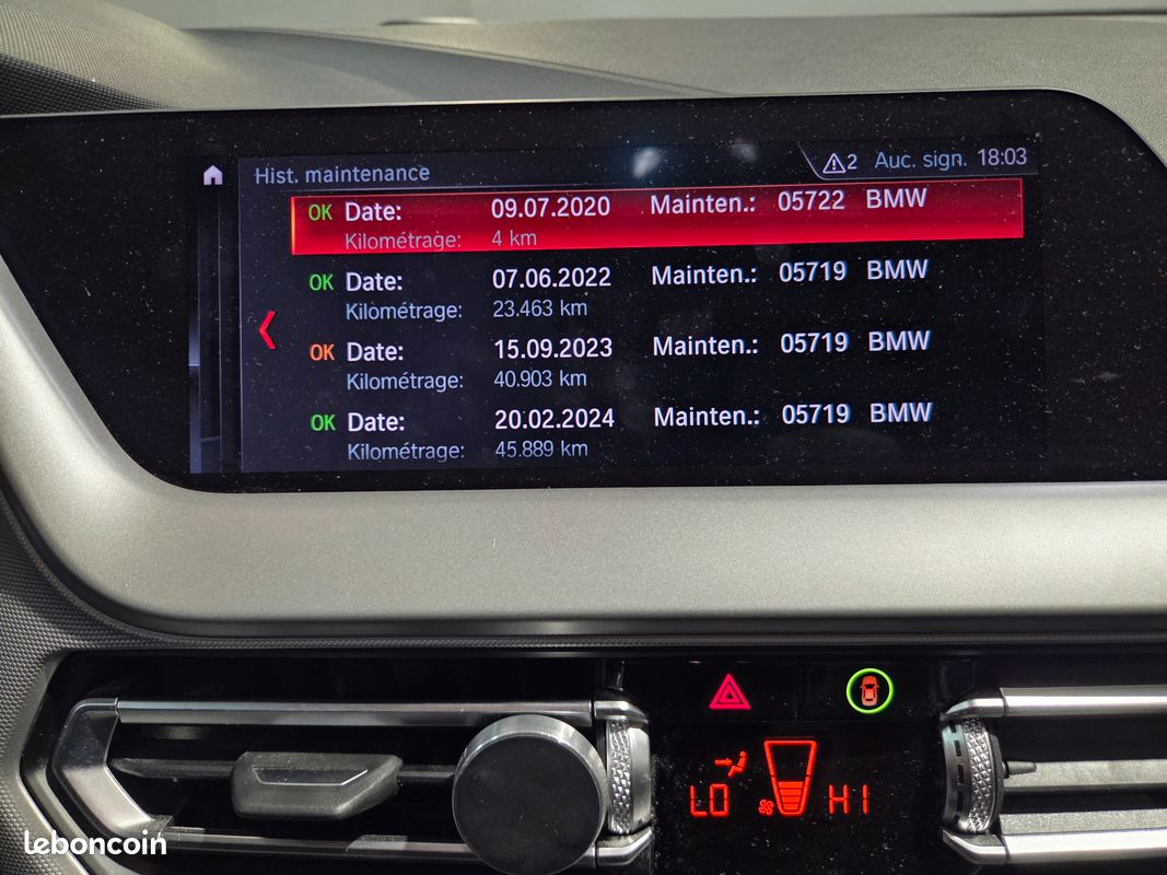 Bmw serie 1 (f40) 118d business 150ch automatique 08/07/2020 70250km (image 9)
