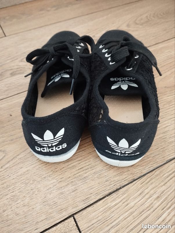 Adidas Shoes Basket Adidas Femme Dentelle Noir Basket CompensÃ©e