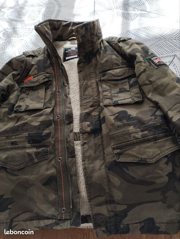 Superdry Rookie Military Jacket Veste Militaire Superdry Homme