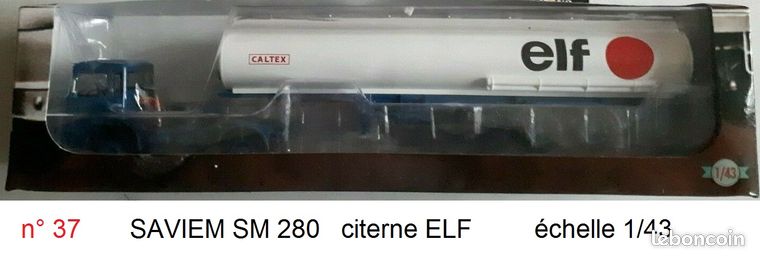IXO 1/43 - Série Semi D'Exception N°37 - Saviem SM 280 Citerne Elf Caltex - Neuf
