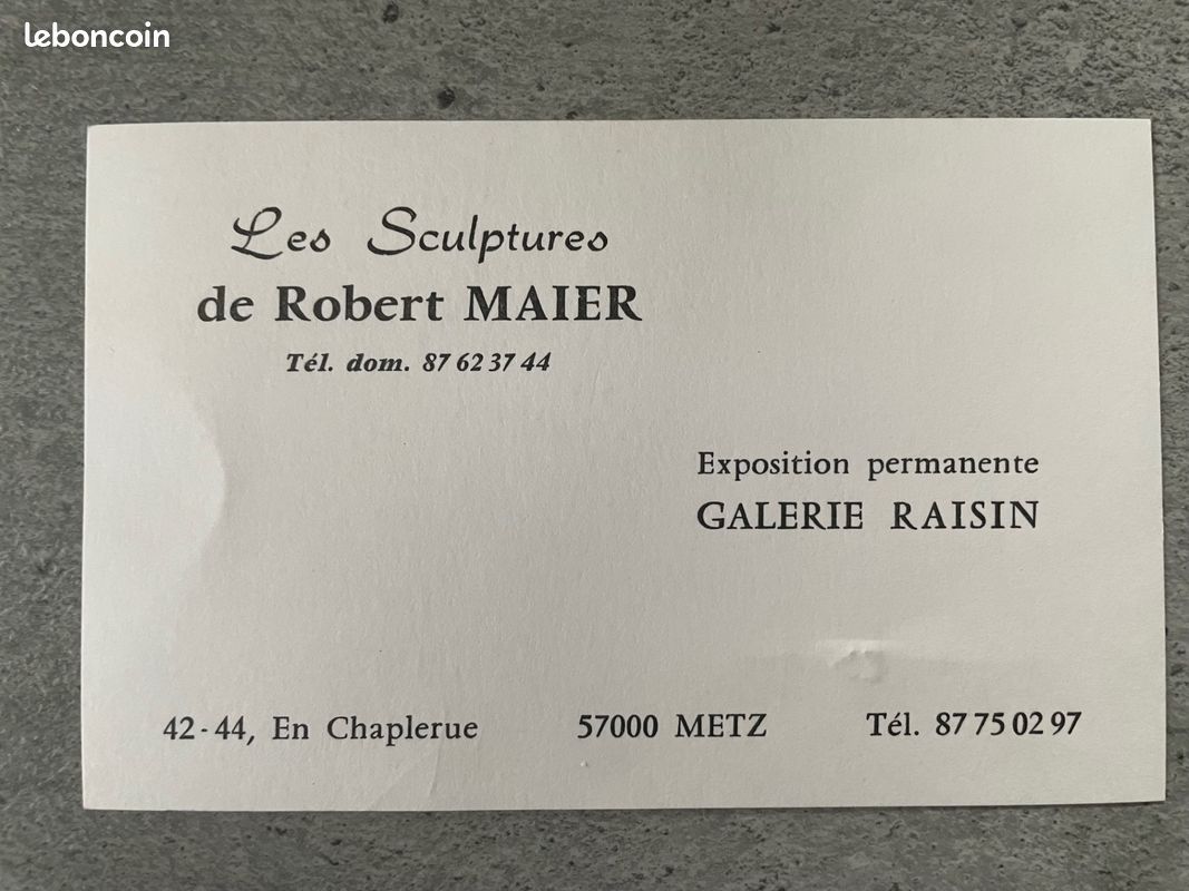 Œuvre originale bois sculpté Robert MAIER (image 8)