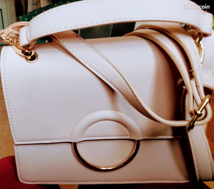 Sac à main neuf Merry Scott avec bandoulière amovible rose poudré