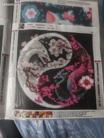 Diamond painting Deux dragons Loisirs créatifs