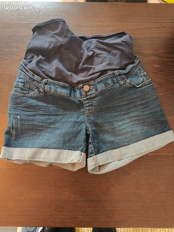 Short de grossesse en jean Kiabi taille 40 Vêtements