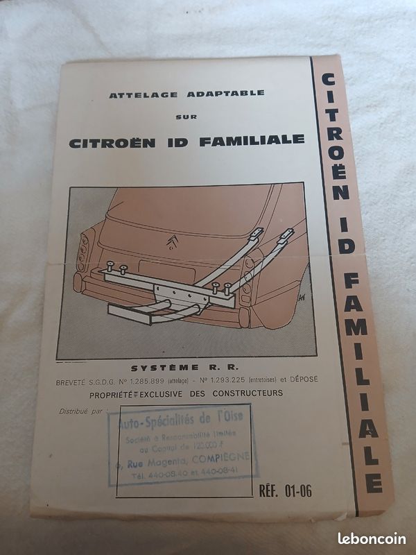 Attelage Adaptable sur Citroën ID Familiale (image 1)