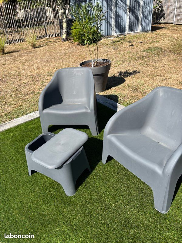 Vend salon de jardin noir (image 7)