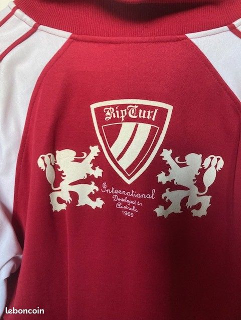 Veste zippée Rip Curl rouge - Taille L (image 3)