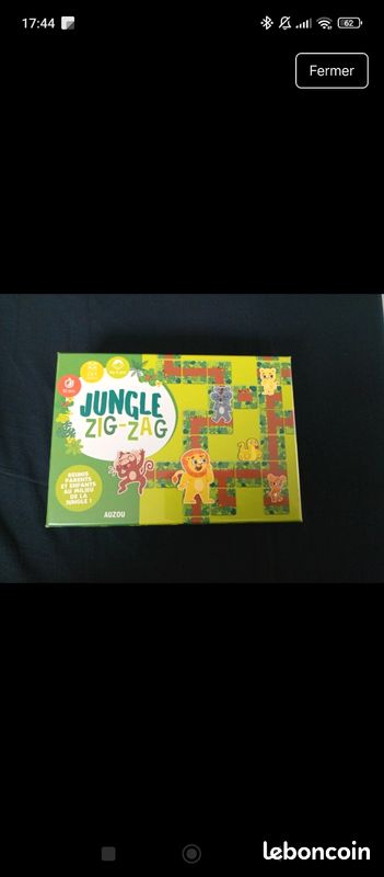 Jeu jungle zig zag réunis parents et enfants au milieu de la jungle (image 1)