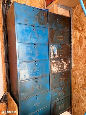 Armoire à Tiroirs Métal Atelier - Noire - Occasion - Rangement Pro