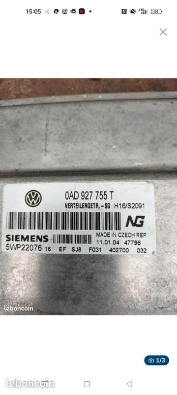 Vends boitier ecu touareg V6 tdi (image 2)