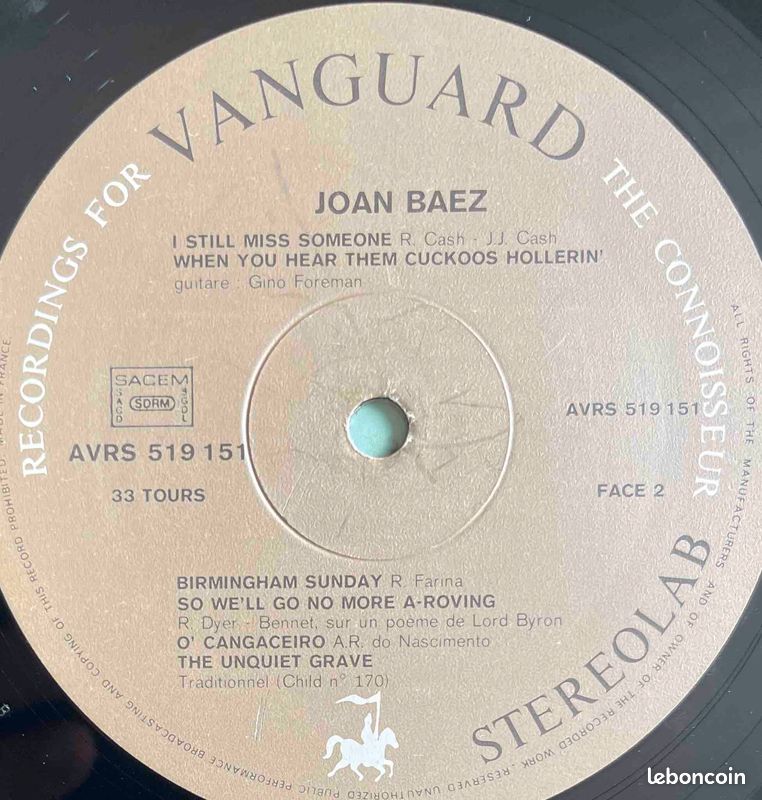 ♥🎼33t 🇺🇸 Joan Baez (5) ✷ 1964 (image 4)