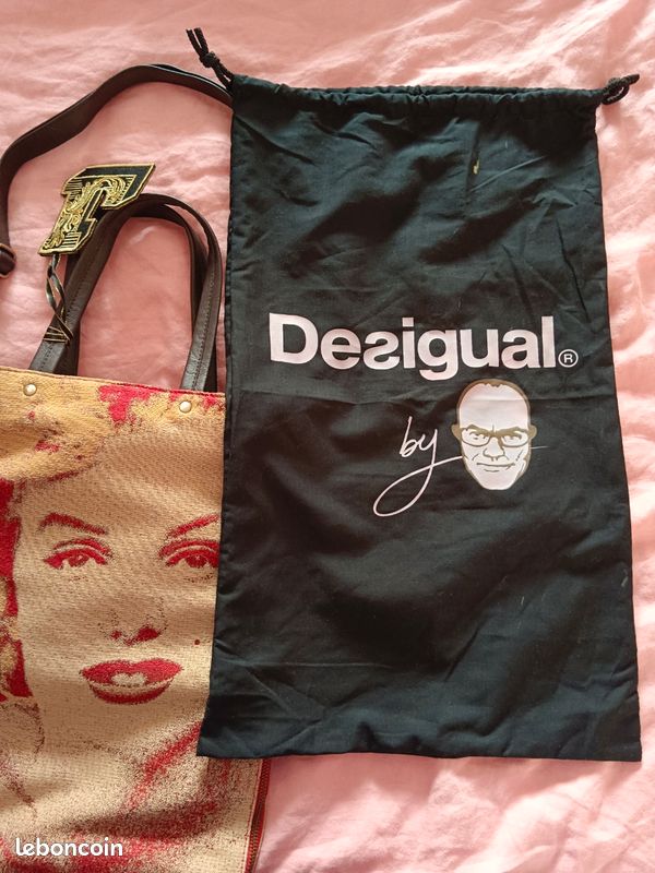 NEUF sac signé Christian Lacroix pour Desigual tapisserie Marylin Monroe (image 2)
