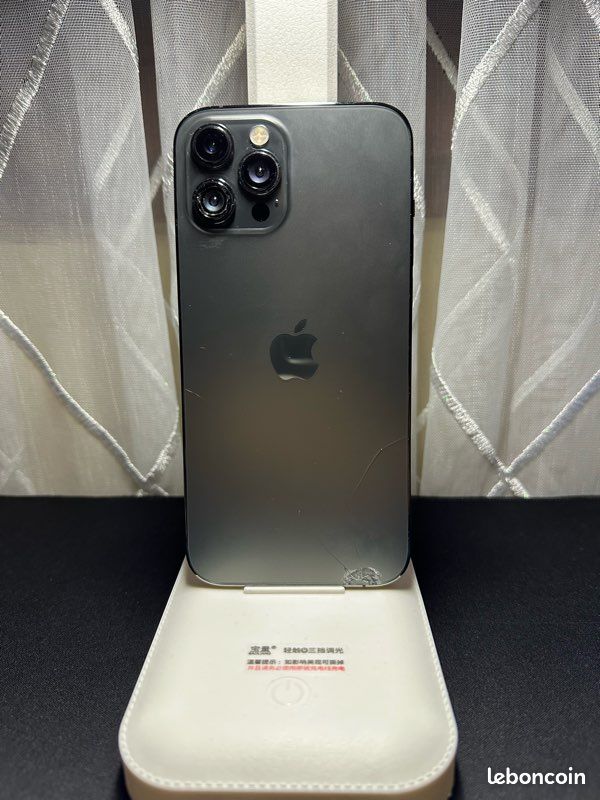 IPhone 12 Pro Max 128 Go Bleu – Débloqué, Occasion Avec Câble De Charge