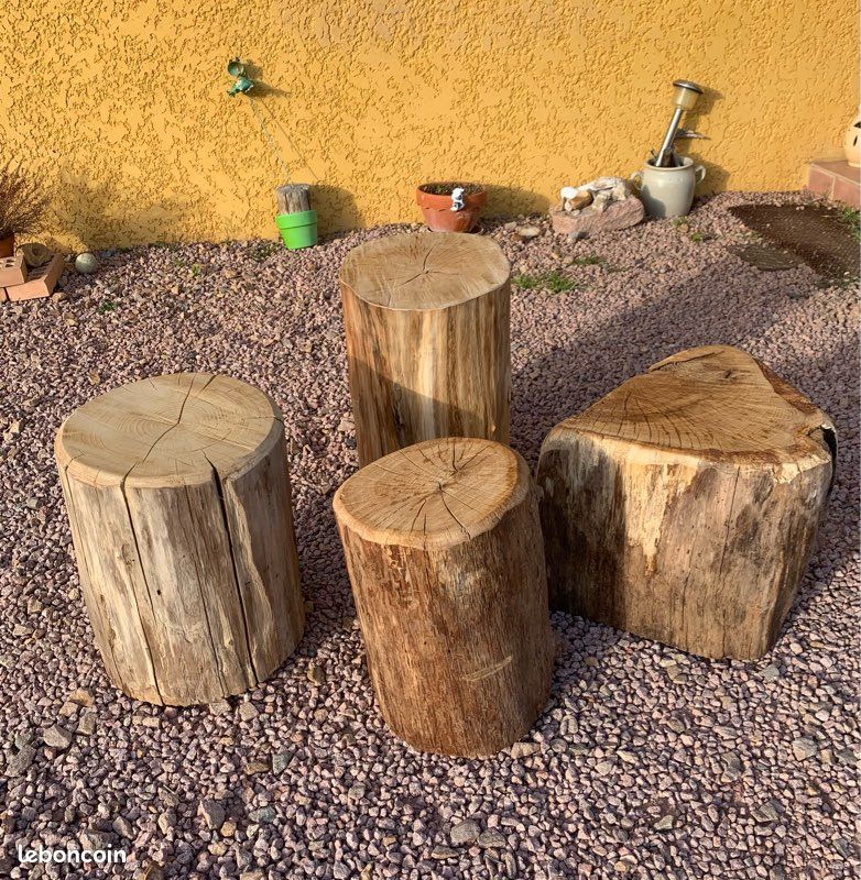 Table basse rondin - fabrication artisanale (image 7)