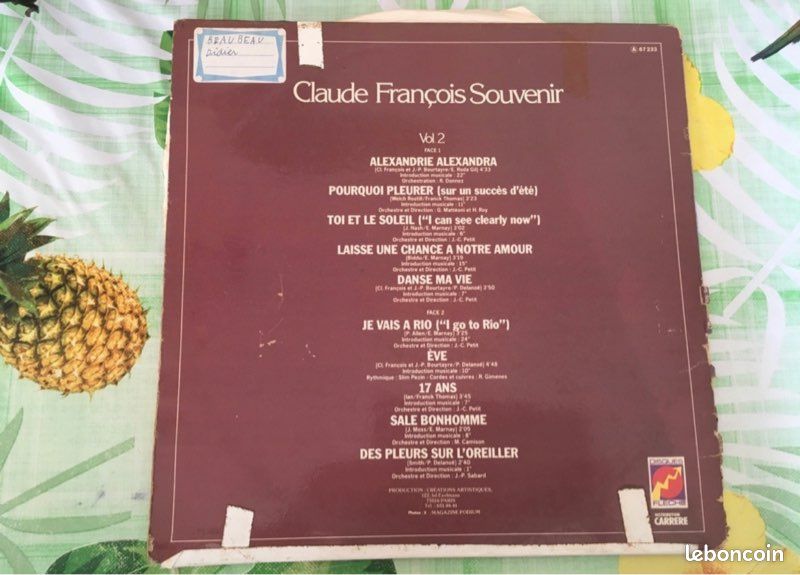 Vinyl Claude François (image 2)
