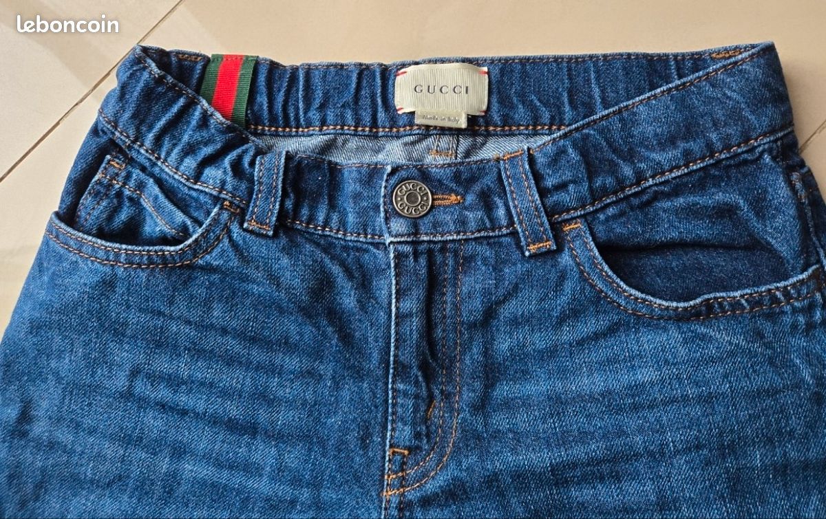 Pantalon jeans GUCCI 8 ans (image 6)