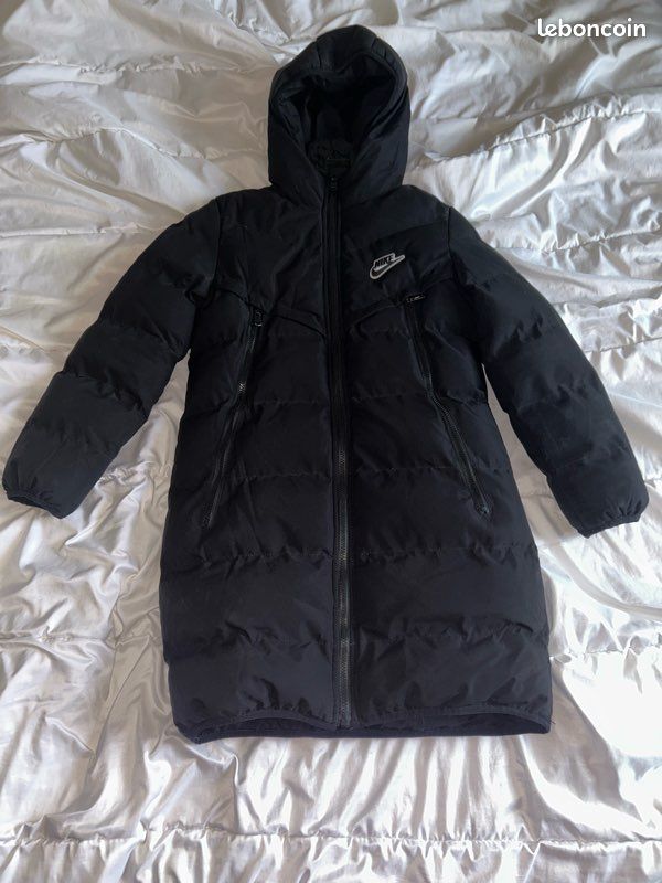 Manteau Doudoune noir Nike à capuche Vêtements - Main Image