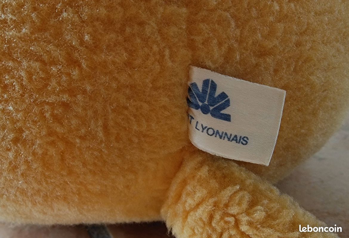 Grande Peluche Publicitaire Lion Crédit Lyonnais - 42 Cm - France - Tour De France