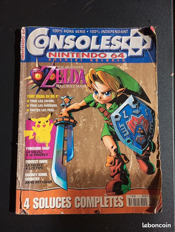 Magazine consoles+ spécial soluces N64 Zelda majora's mask