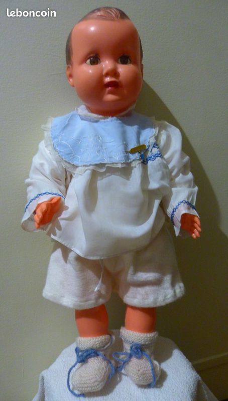ANCIEN BAIGNEUR EN CELLULOID OU POLYÉTHLÈNE - poupon - poupée- enfant - Jeux & Jouets