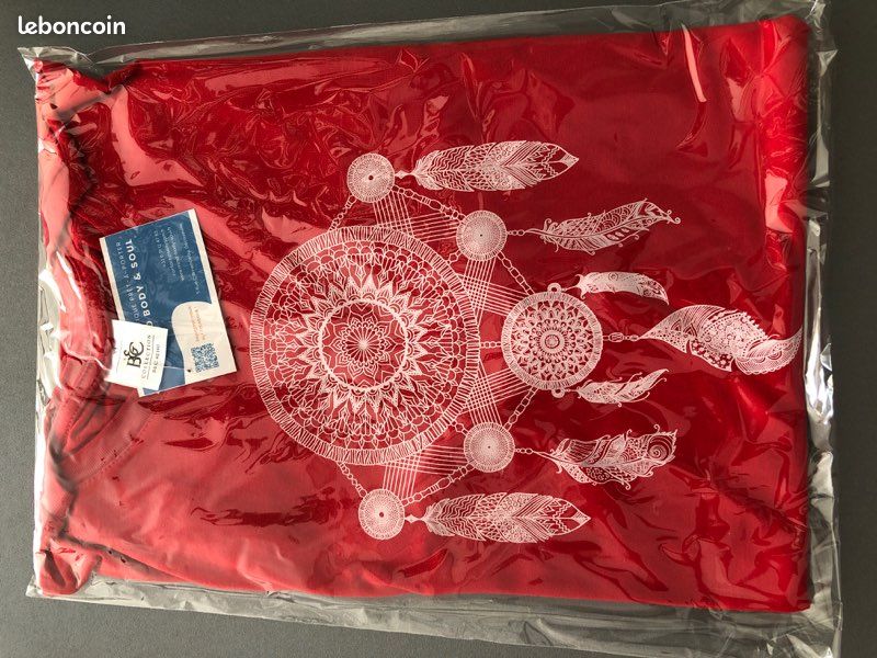 T-shirt taille droite rouge XL T028 (image 1)