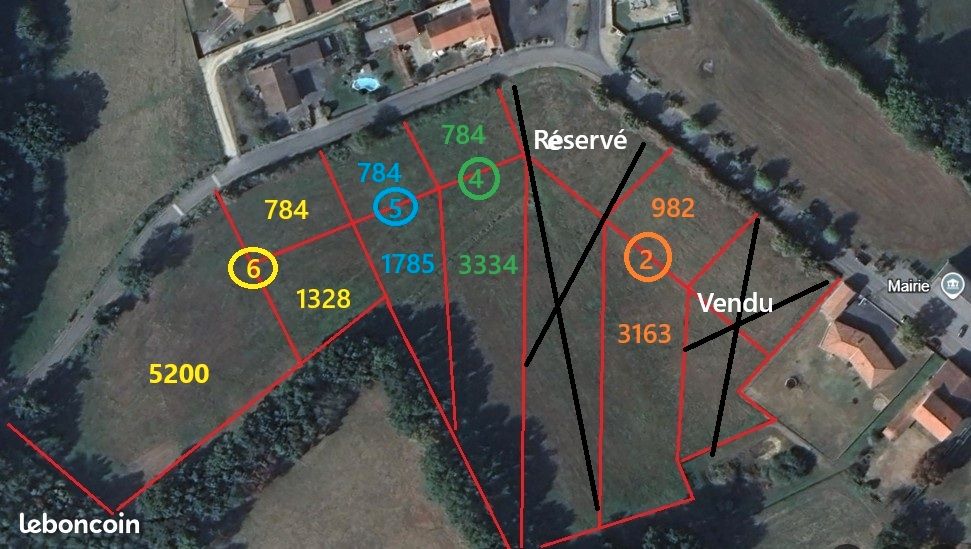 Terrain constructible à Saux-et-Pomarèd · à Saux-Et-Pomarède · 20 000 €