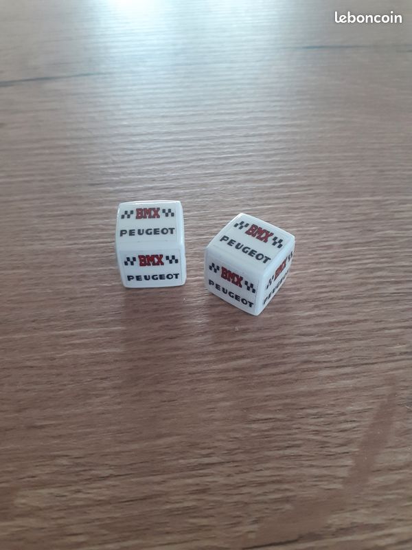 Bouchons De Barre De Vélo Vintage PEUGEOT Noir Et Blanc Damier 3D Plastique
