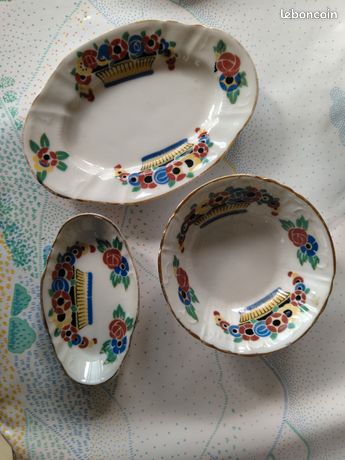 Ancienne Dinette Poupées – Service Miniature – Coffret Jouet Bretagne