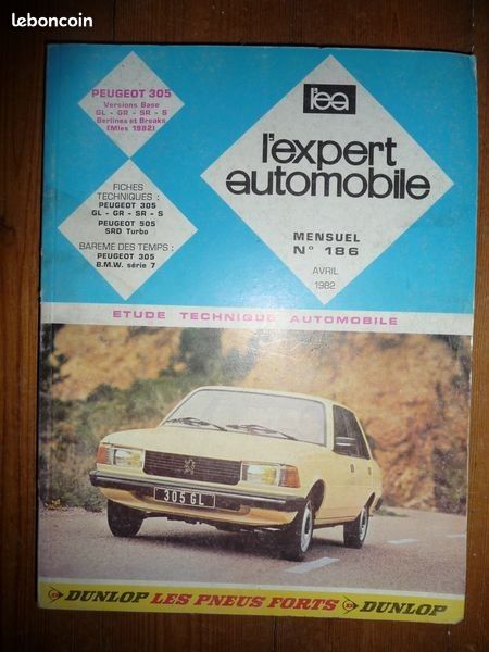 305 1982 Revue Technique Peugeot Etat - Bon Etat Occasion (image 1)