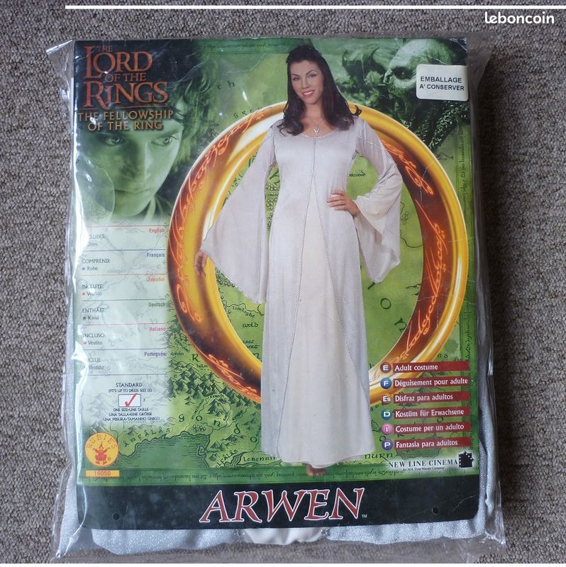 Panoplie du film «SEIGNEUR DES ANNEAUX» Robe de la princesse