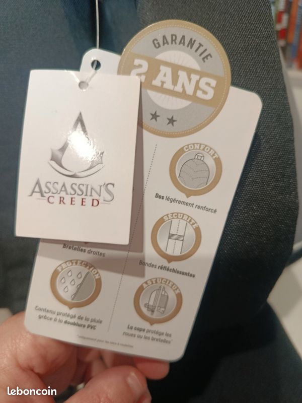 Difuzed Sac à dos Assassin´s Creed Valhalla imprimé en noir Noir| Techinn