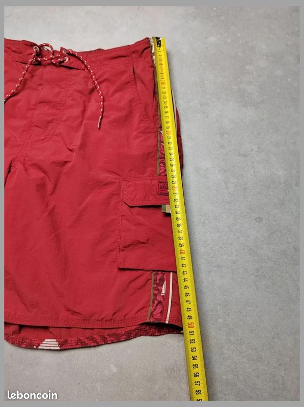 Short de bain Tommy Hilfiger - Homme Taille L - Bordeaux (image 11)