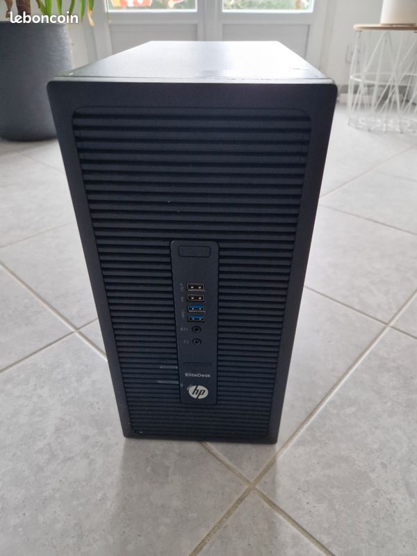 PC HP EliteDesk 705 G3 – 16 Go RAM – SSD – Windows 10 Pro (image 1)