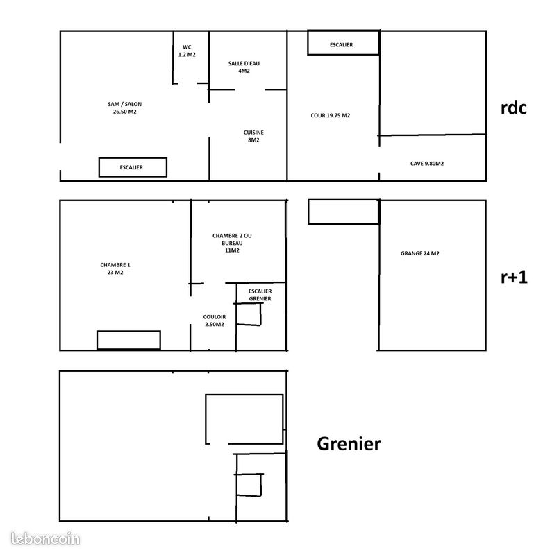 Maison 4 pièces 75 m² · à Bélâbre · 75 m² · 38 000 €