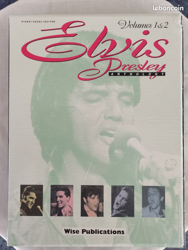Coffret de 2 recueils de partitions du chanteur Elvis Presley «Anthology volume 1 & 2» (image 3)