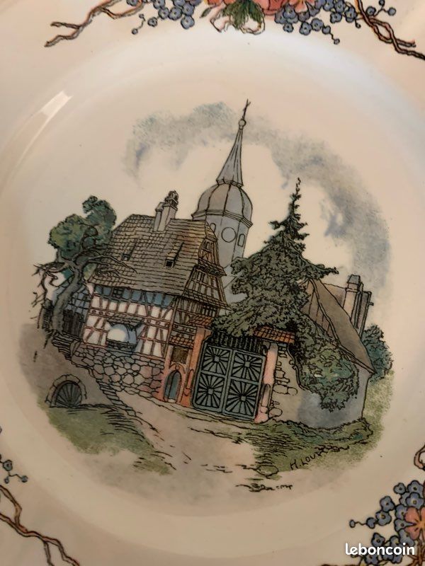 Assiettes x8 très anciennes lot (image 8)