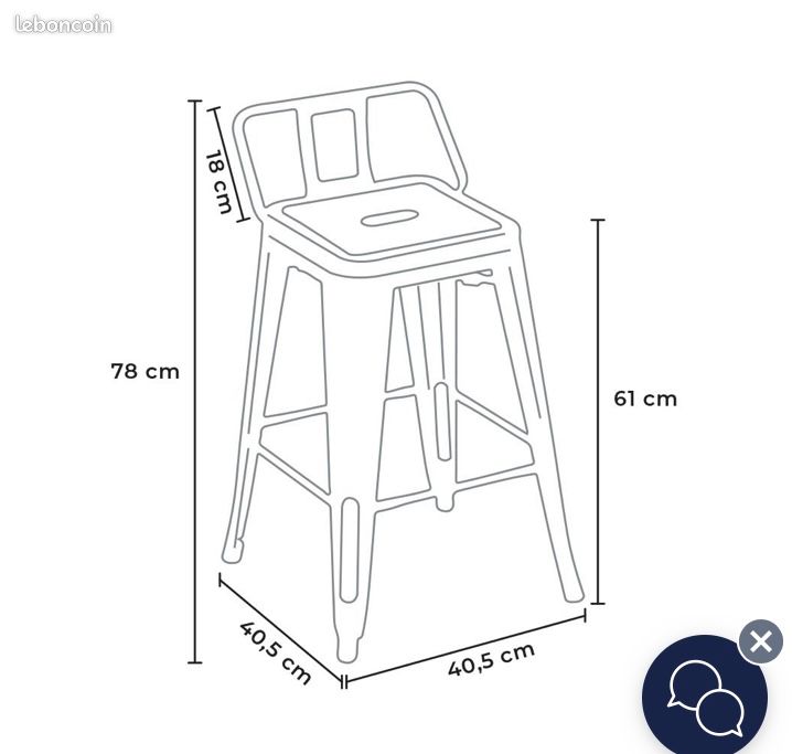 Tabouret industriel X2 (image 2)