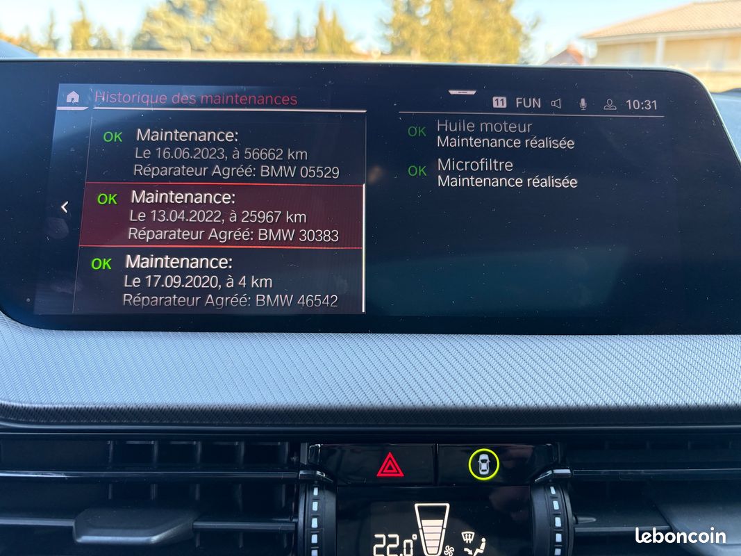 BMW SERIE 1 1.5 118I (F40) 136CH M SPORT TOIT OUVRANT CARPLAY SUIVI BMw (image 30)