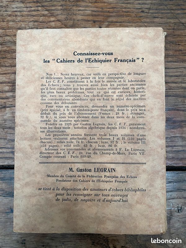 Comment on devient brillant joueur d'échecs, l'art des combinaisons mis à la portée de tous. - Eugène Znosko-Borovsky (image 2)