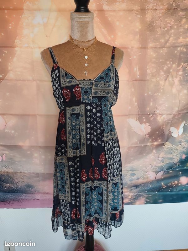 Robe d'été a bretelles originale La fee maraboute Taille XL (image 5)