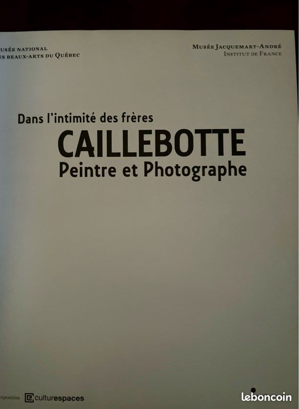 Catalogue d’art Caillebotte – Dans l’intimité des frères Caillebotte – Peintre et Photographe (image 5)